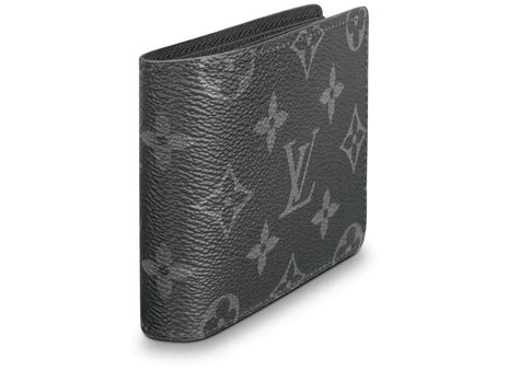 louis vuitton wallet slender monogram eclipse black/grey